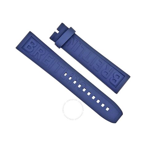 rubber breitling strap|Breitling 20mm rubber strap blue.